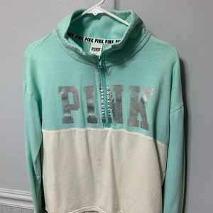 PINK/VICTORA SECRET HALF ZIP ❤️